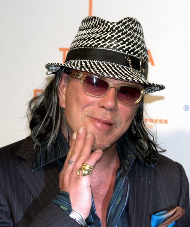 Mickey Rourke - Actor with unconfirmed hair transplant